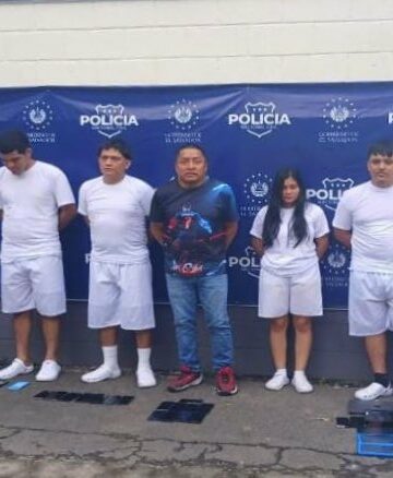 Capturan a varios sujetos en Sonsonate por receptación de dispositivos electrónicos