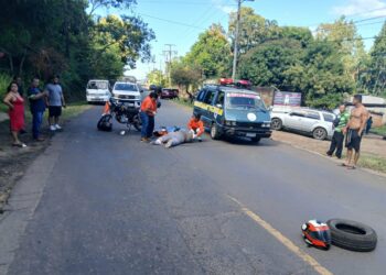 Motociclista fallece tras sufrir un grave choque en la carretera antigua de Santa Ana