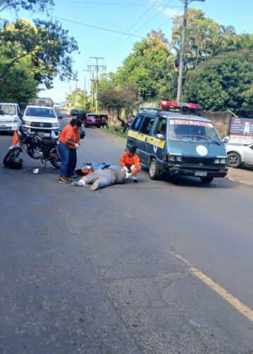 Motociclista fallece tras sufrir un grave choque en la carretera antigua de Santa Ana