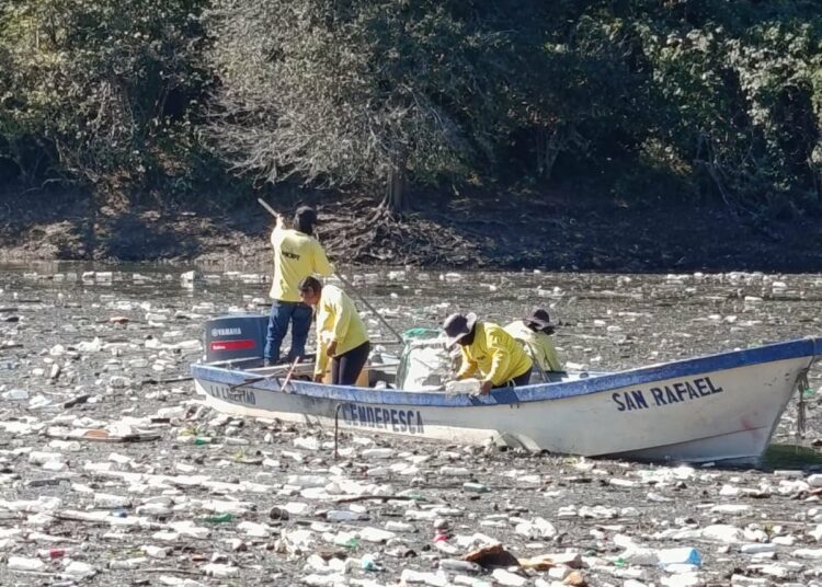 Limpieza en cuerpos de agua avanza en Potonico y Cerrón Grande