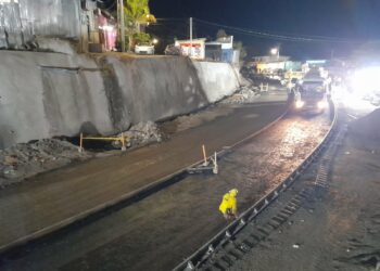 Trabajos nocturnos de pavimentación avanzan en carretera del Litoral