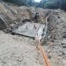 Continúa la construcción del nuevo puente sobre el río Guastena en Chalatenango