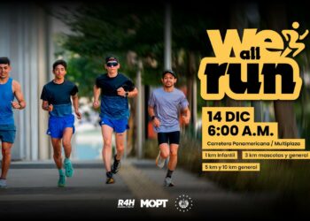 MOP anuncia las categorías y recorridos de la carrera familiar We All Run