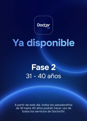 DoctorSV amplía su cobertura y ya atiende gratuitamente a salvadoreños de 31 a 40 años
