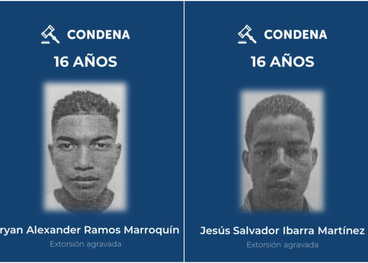 Pandilleros reciben 16 años de cárcel por extorsionar y amenazar a comerciante en Atiquizaya