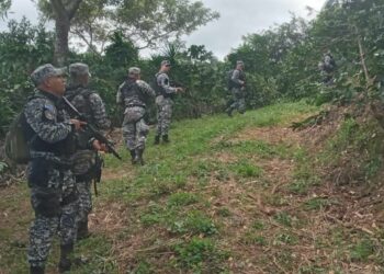 Fuerzas Especiales de la Policia realiza patrullajes en fincas de Ahuachapán en busca de remanentes de pandillas