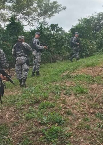 Fuerzas Especiales de la Policia realiza patrullajes en fincas de Ahuachapán en busca de remanentes de pandillas