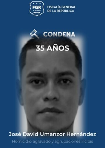 Condenan a 35 años a pandillero por homicidio cometido en 2011