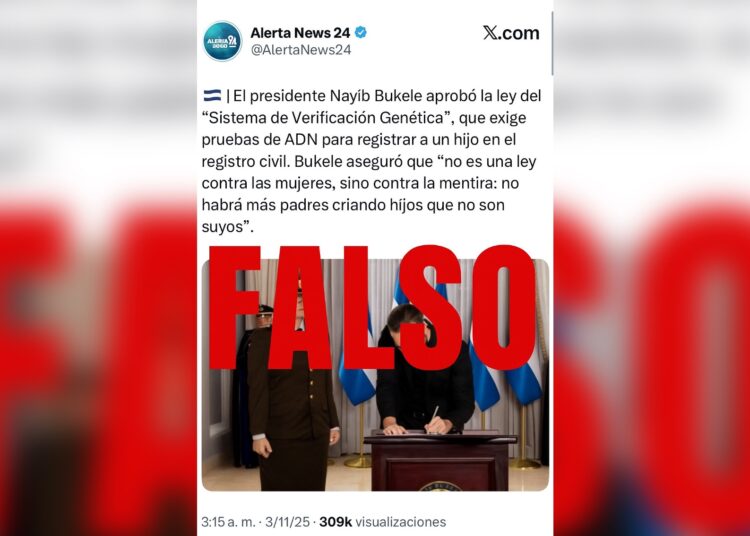 Desmienten información falsa sobre supuesta aprobación de ley de genética