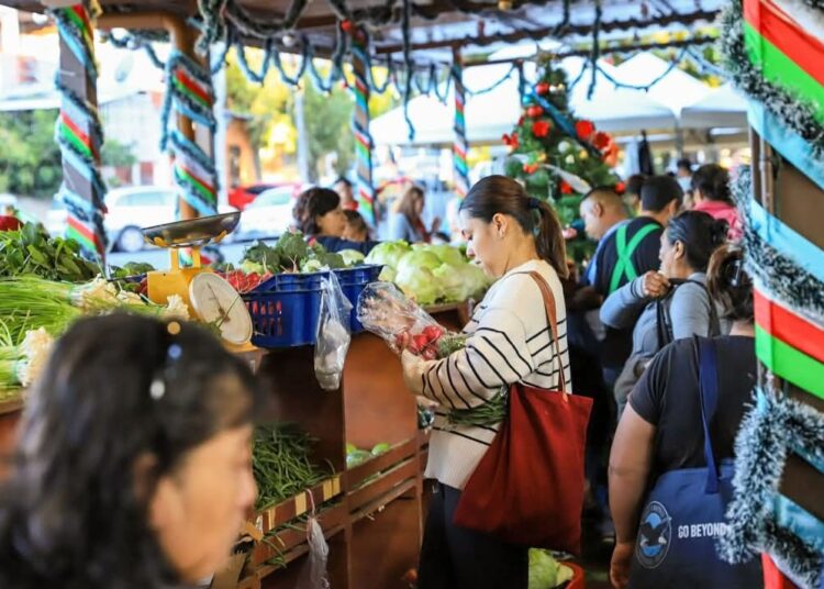 Salvadoreños llenan «agromercados» como opción de precios justos para la cena de nochebuena