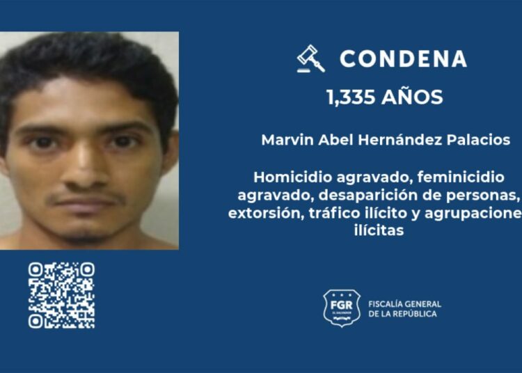 Condenas ejemplares de hasta 1,335 años para pandilleros de la MS