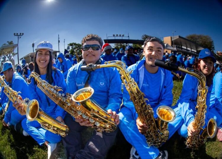 Banda El Salvador se alista para su presentación del 1 de enero