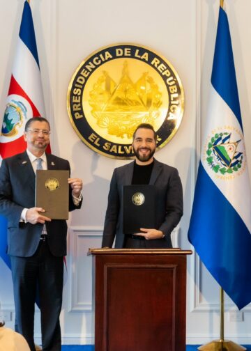 El Salvador y Costa Rica sellan una nueva etapa de cooperación con el acuerdo “Escudo de las Américas”