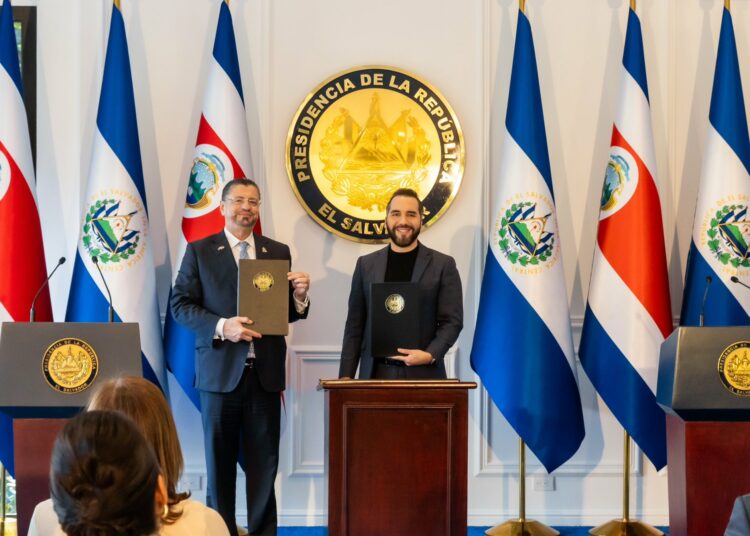 El Salvador y Costa Rica sellan una nueva etapa de cooperación con el acuerdo “Escudo de las Américas”