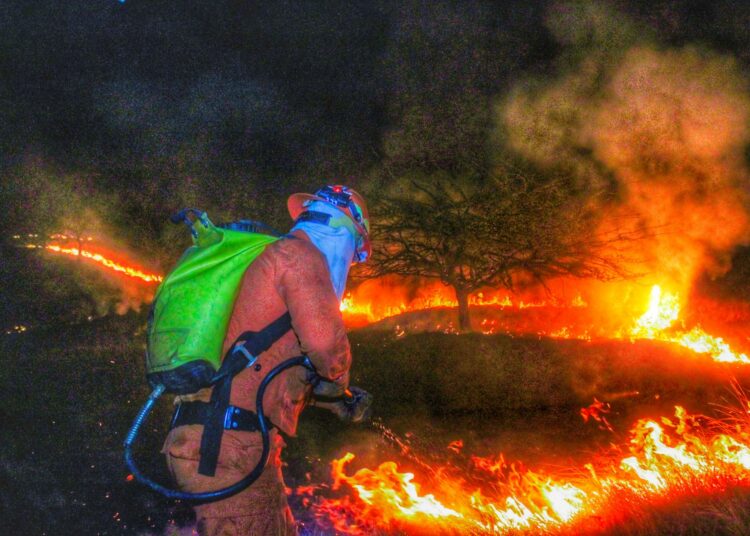 Aumentan los incendios en enero y Bomberos refuerza la alerta por vientos nortes en el país