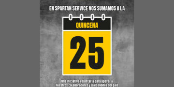Spartan Service se une a la Quincena 25 en apoyo a sus colaboradores