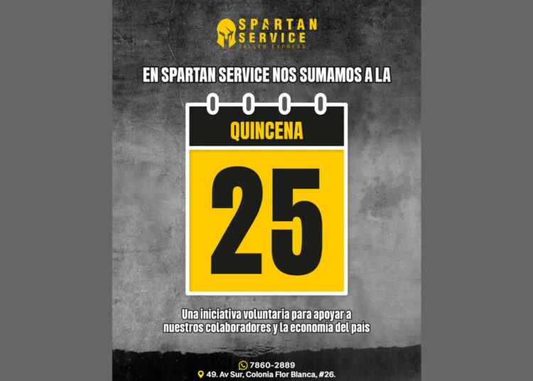 Spartan Service se une a la Quincena 25 en apoyo a sus colaboradores