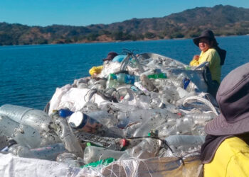 MOP refuerza limpieza del Lago de Suchitlán y llama a evitar el uso irresponsable del plástico