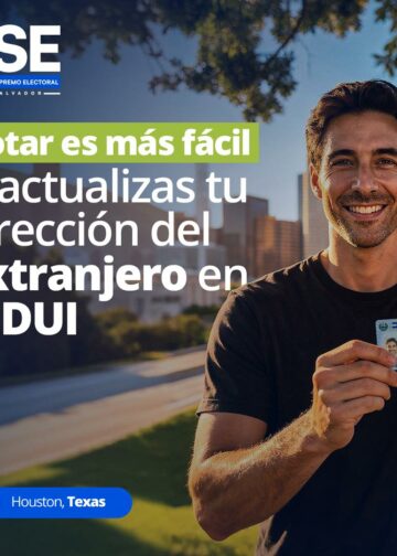 Actualiza tu DUI y garantiza tu voto en línea desde el exterior antes del 27 de febrero de 2026