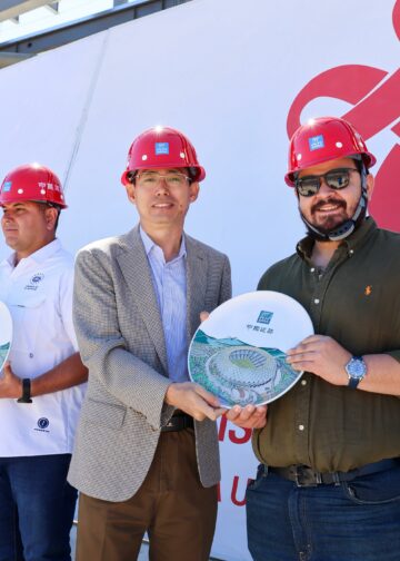 EMBAJADOR DE CHINA VERIFÍCA AVANCE DEL ESTADIO NACIONAL Y RESALTA AMISTAD CON EL SALVADOR