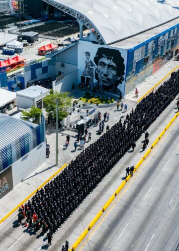 Despliegan amplio operativo policial tras concierto de Shakira