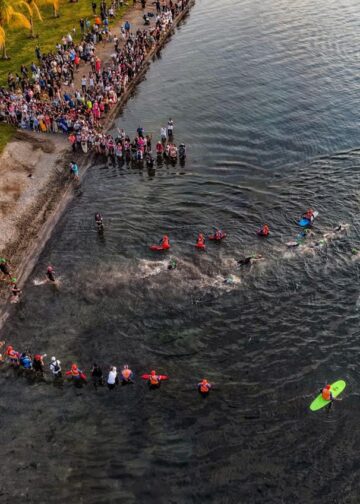 Inicia Ironman 70.3 en el Lago de Ilopango