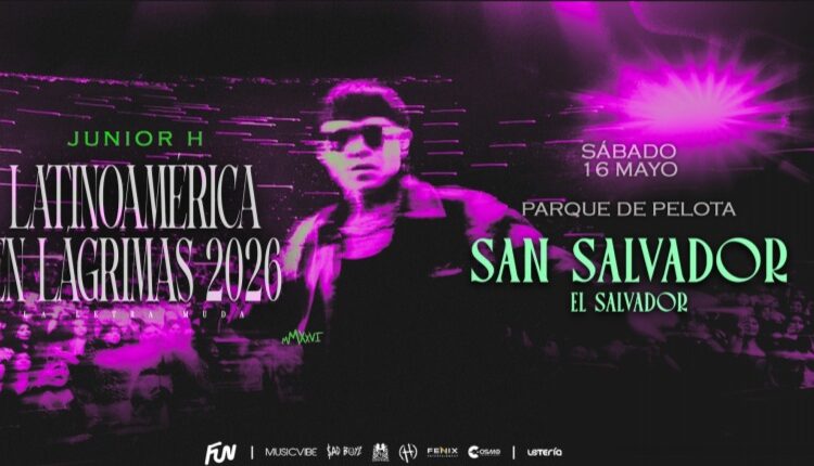 EL SALVADOR SERÁ PARTE DE «LATINOAMÉRICA EN LÁGRIMAS $AD BOYZ TOUR – LATAM 2026»