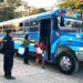 Presencia policial resguarda a usuarios del transporte colectivo desde tempranas horas