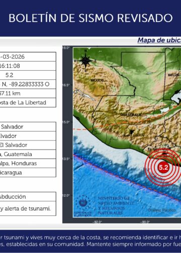 Magnitud 5.2 el sismo registrado frente a la costa de La Libertad