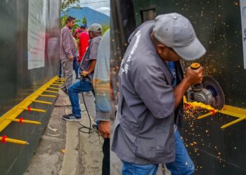 Alcaldía retira púas peligrosas en residencial San Ramón para proteger a vecinos y transeúntes