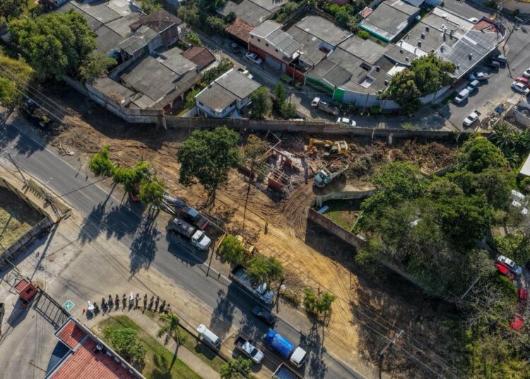 Ministerio de Obras Públicas inicia intervención en calle Las Truchas de Nuevo Cuscatlán