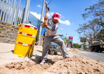 Alcaldía de Santa Ana Centro refuerza infraestructura vial 