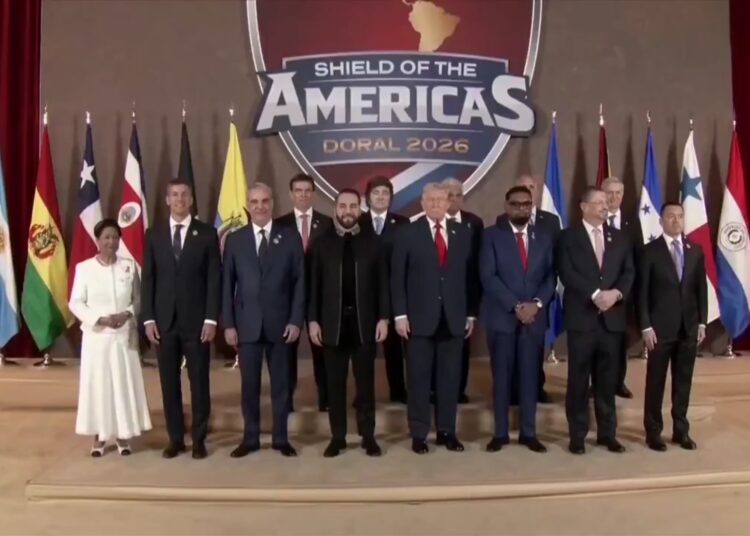 Inauguran cumbre Escudo de las Américas junto a líderes latinoamericanos para reforzar combate a los carteles