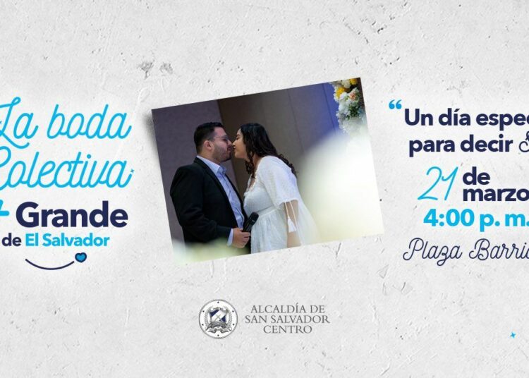 San Salvador Centro se prepara para una histórica boda colectiva con 500 parejas en Plaza Barrios