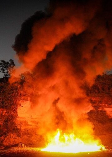 Destruyen droga incautada en operativos realizados en Soyapango y San Salvador durante 2024