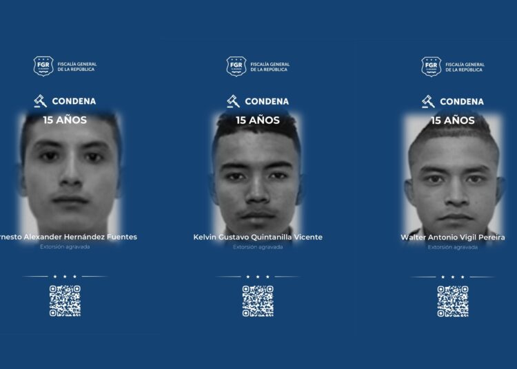 Tres miembros de la MS-13 son condenados por extorsionar a un comerciante en San Miguel