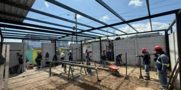 Alcaldía de La Libertad Sur construye casa comunal en Las Palmeras para fortalecer la convivencia comunitaria