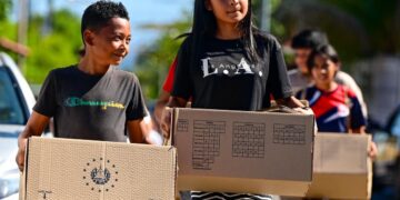 Paquetes escolares benefician a estudiantes del Complejo Educativo Profesor Raúl Flores Moreno en Conchagua