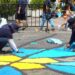Mega alfombra del Centro Histórico entra en su fase final