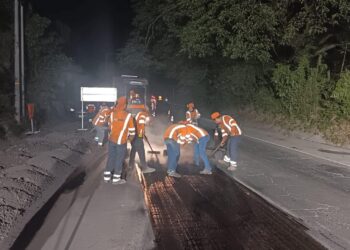 Avanzan trabajos en la troncal del norte para mejorar la circulación en Guazapa