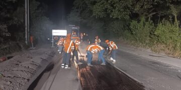 Avanzan trabajos en la troncal del norte para mejorar la circulación en Guazapa