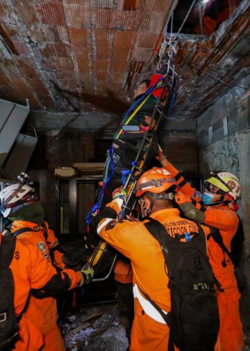 USAR El Salvador pone a prueba maniobras de alto nivel en rescate por estructuras colapsadas