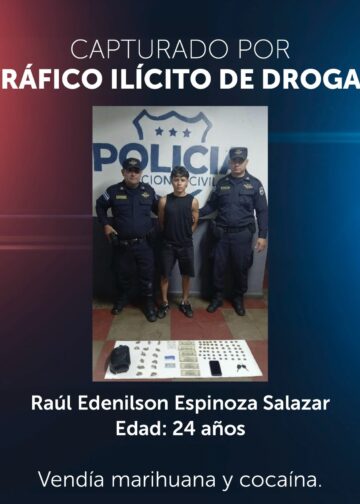 Capturan a presunto distribuidor de droga tras operativo en Ciudad Arce