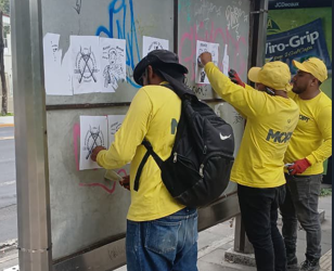 MOP ejecuta limpieza tras vandalismo durante marcha del 1 de mayo