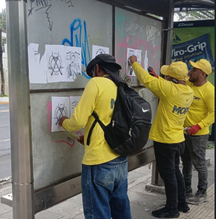MOP ejecuta limpieza tras vandalismo durante marcha del 1 de mayo