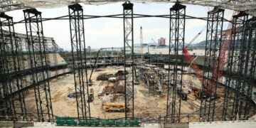 Avanza la construcción del Estadio Nacional de El Salvador con nuevas obras en el área de estacionamientos