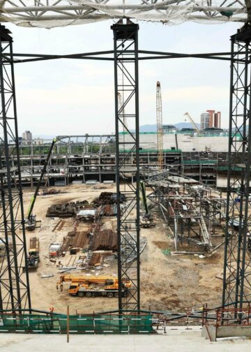 Avanza la construcción del Estadio Nacional de El Salvador con nuevas obras en el área de estacionamientos