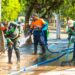 Realizan jornadas de limpieza y lavado en Plaza Zurita y sectores de San Jacinto