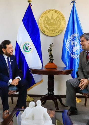 Vicepresidente Ulloa y PNUD acuerdan fortalecer proyectos de desarrollo e innovación en El Salvador