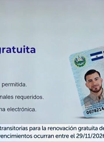 Asamblea Legislativa avala gratuidad en la renovación del DUI